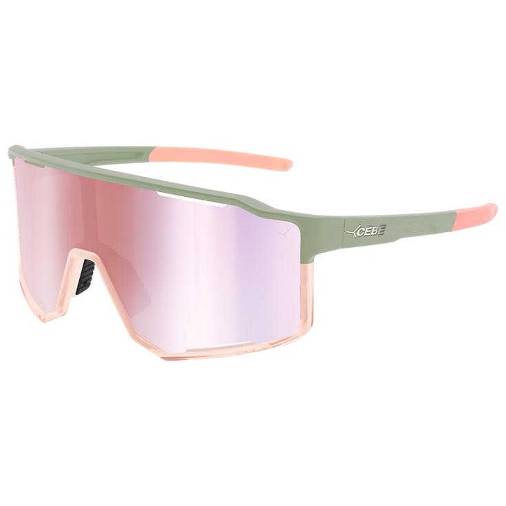 Cebe Lunettes de soleil Outflow 2 S Matt Light Green Grey Pink Revo Présentation