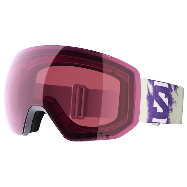 Salomon Masque de Ski Radium Pro S Evening Haze Sigma Silver Pink + Sigma Light Blue Présentation