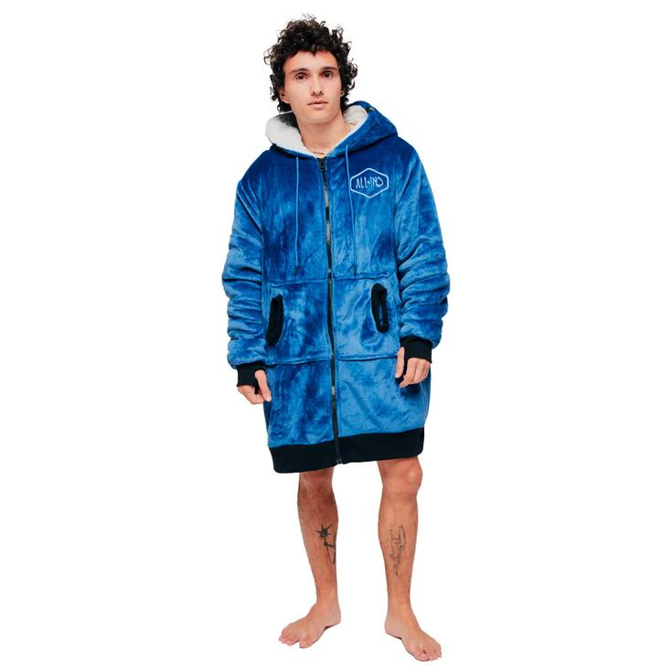 All-In Poncho Plaid Vest Mauve Présentation