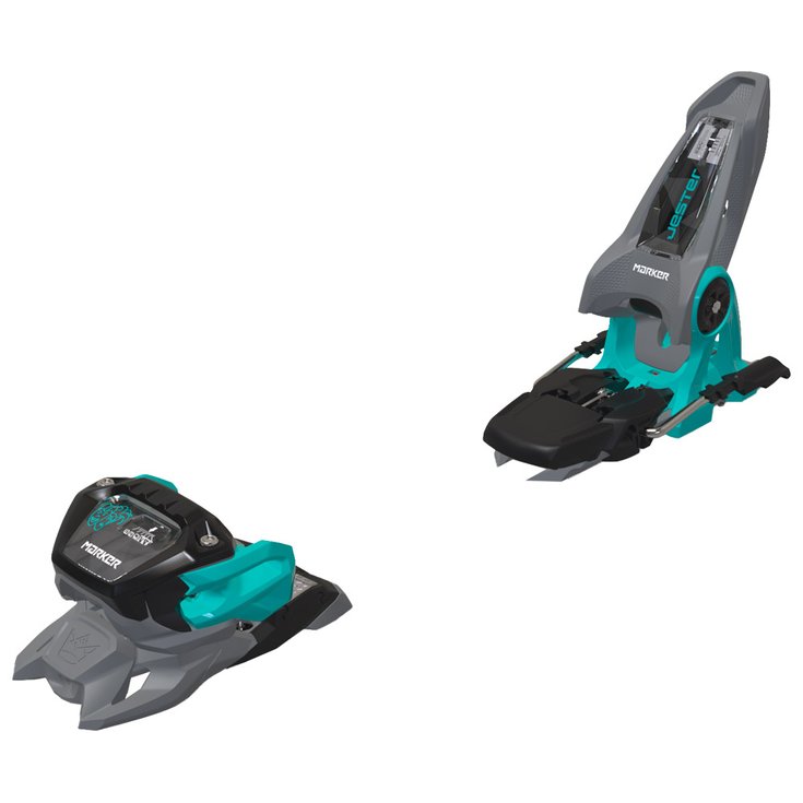 Marker Fix Ski Jester 16 90mm Gray Turquoise Présentation