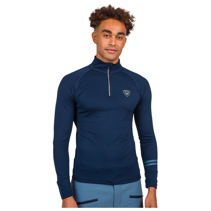 Rossignol Sous-vêtement technique Poursuite 1/2 Zip Dark Navy Présentation