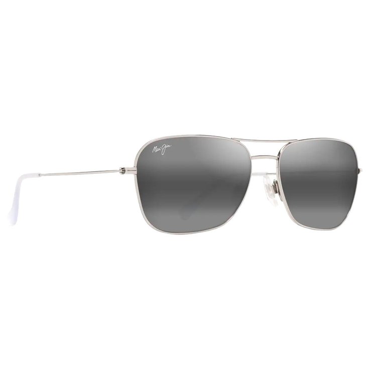 Maui Jim Lunettes de soleil Naauao Argent Brillant Gris Neutre MauiPure Présentation