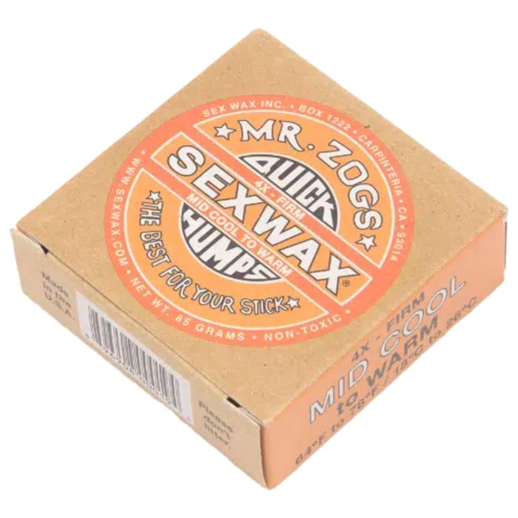 Sex Wax Wax Quick Humps - Mid Cool 1 Piec Orange Présentation