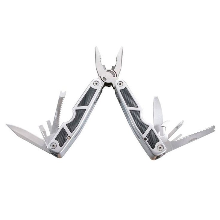 Herbertz Accessoire Outillage Outil Multifonctions 10 pièces 11 cm Inox + Etui Black Présentation