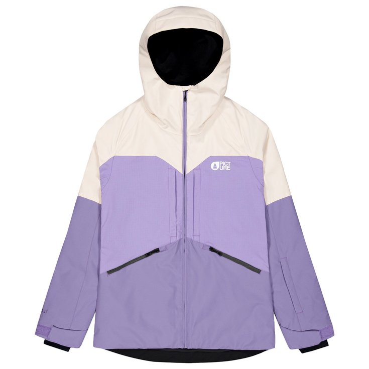 Picture Blouson Ski Sitkah Jacket Vanilla Paisley Purple Présentation