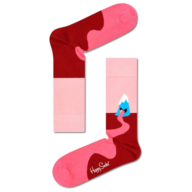 Happy Socks Chaussettes Mountain High Rose Présentation