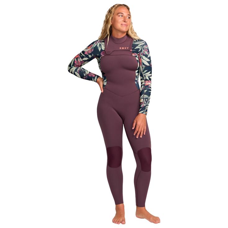 Roxy Combinaison Intégrale 3/2 Swell Front Zip Black Multi Présentation