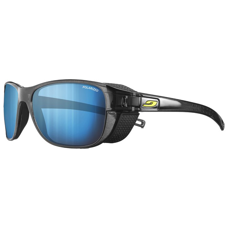 Julbo Lunettes de soleil Camino Noir Translucide Brillant Jaune Spectron Hd 4 Polarized Présentation