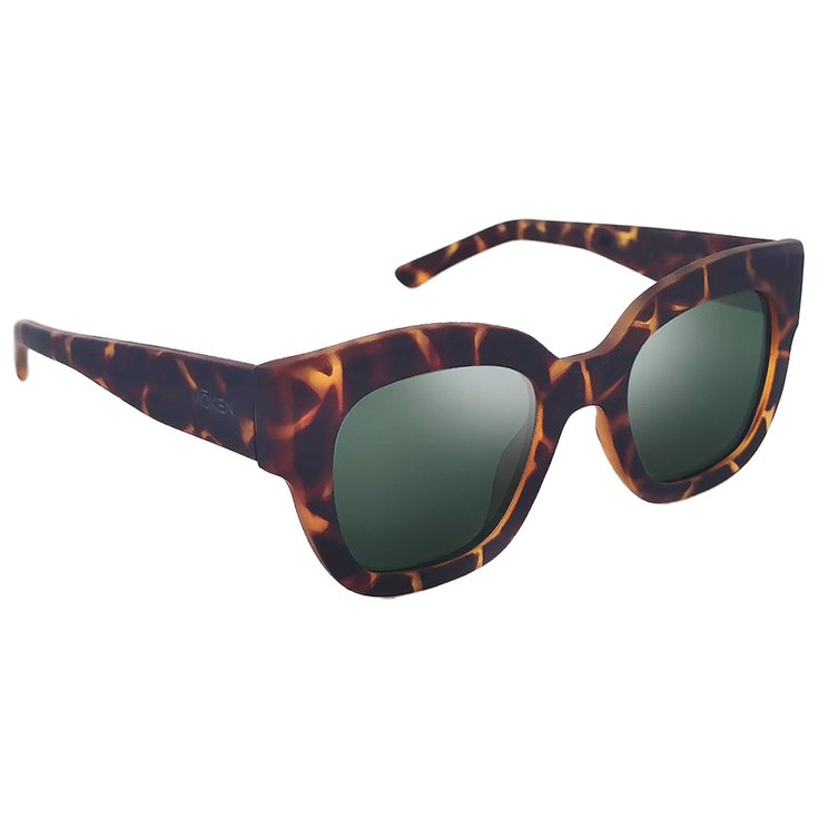 Moken Vision Lunettes de soleil Monroe Tortoise Green Cat.3 Polarized Présentation