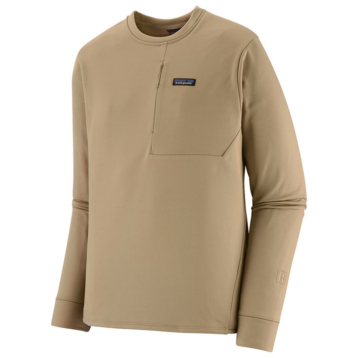 Patagonia Polaire M's R1 Thermal Crew Seabird Grey Présentation