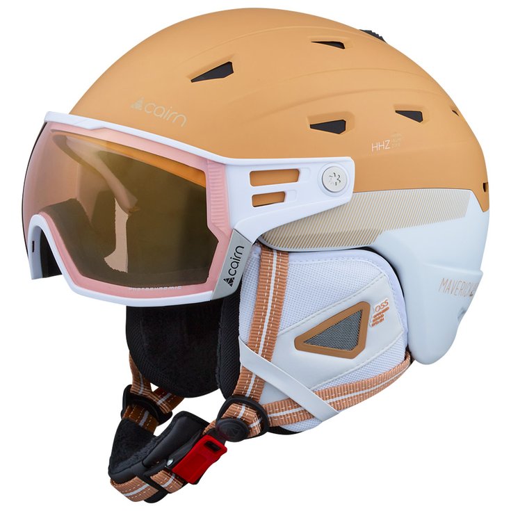 Cairn Casque visière Maverick Visor Evolight Nxt Latte White Présentation