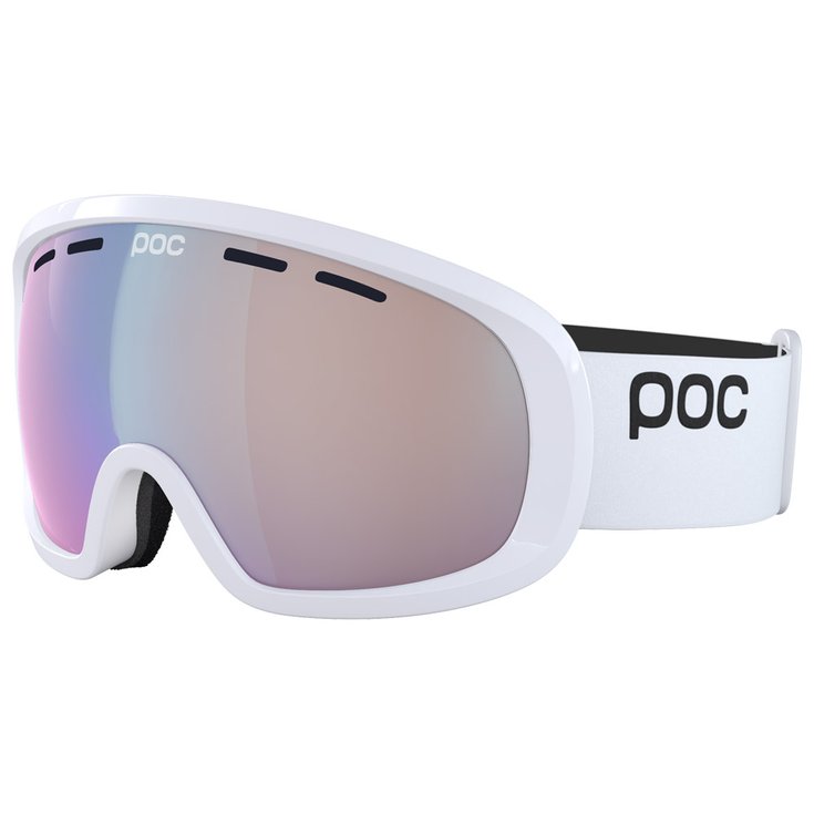 Poc Masque de Ski Fovea Mid Hydrogen White Clarity Photochromic Light Pink Sky Blue Présentation