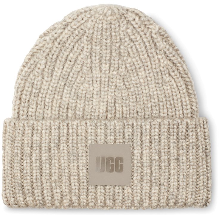 UGG Bonnet Chunky Rib Light Grey Présentation