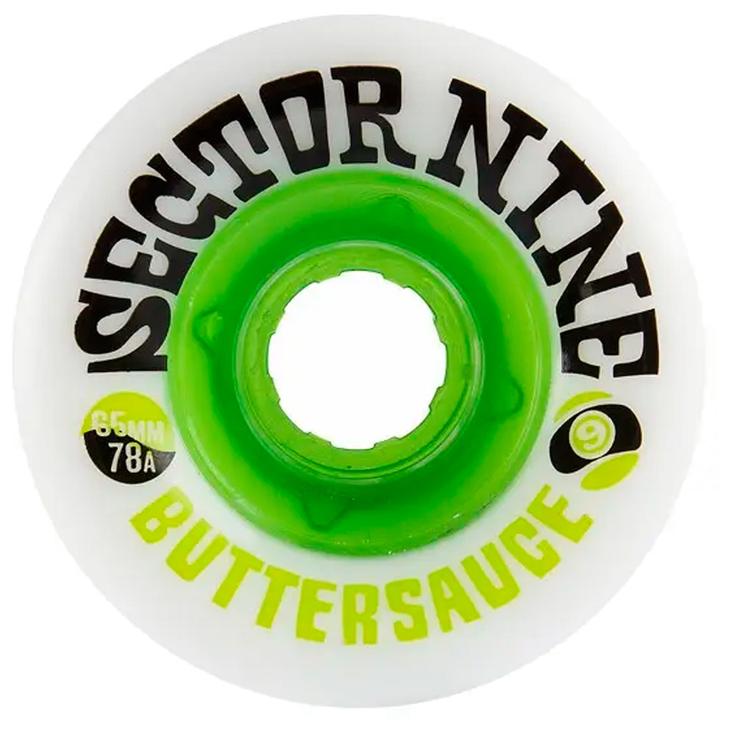 Sector 9 Roues longboard skate 65Mm 78A Centerset Buttersauce Slide White Présentation