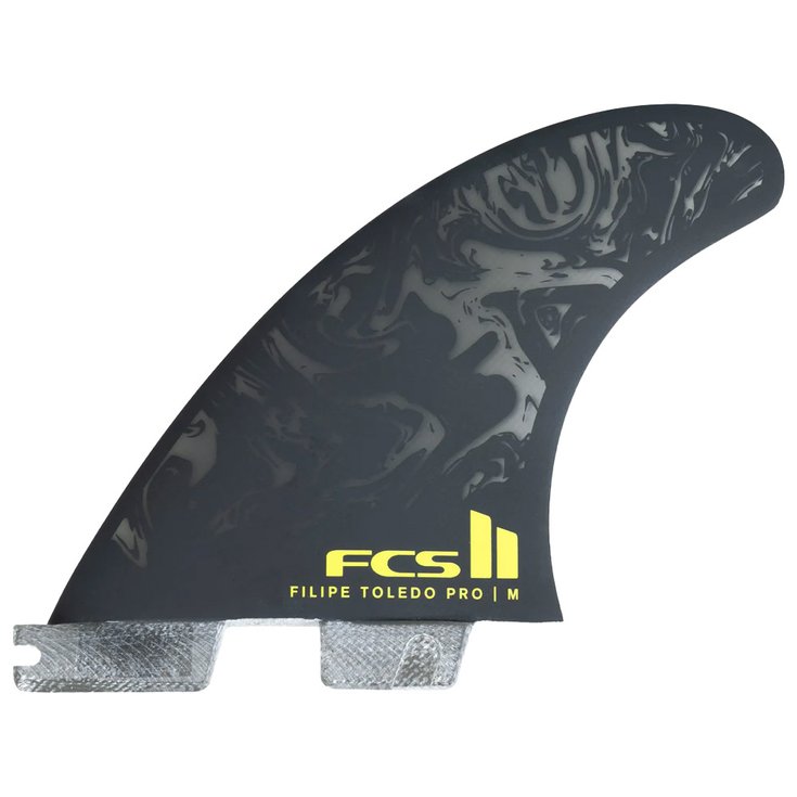 Fcs Ailerons Surf II Filipe Toledo Pg - 3 Dérives - Black/Acid Détail