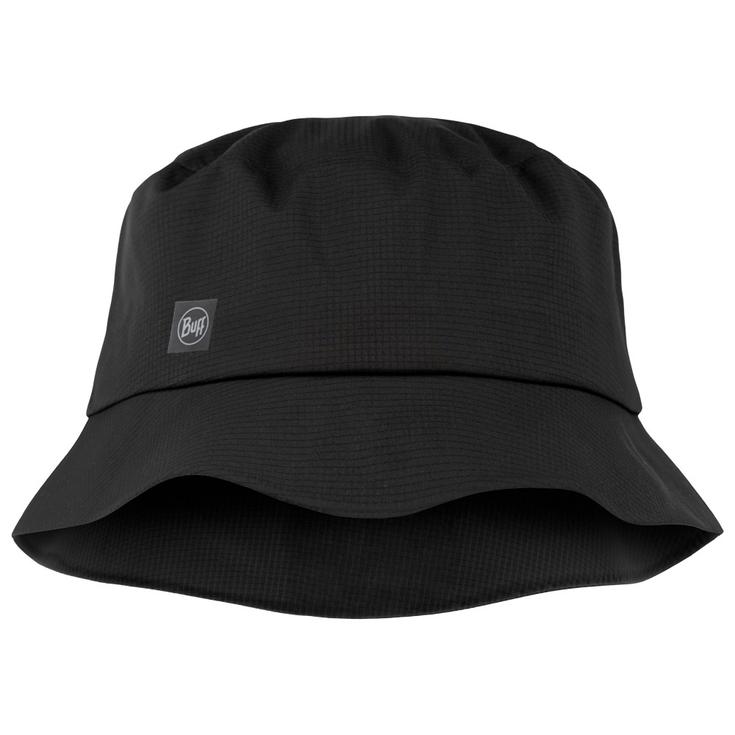 Buff Bob Rain Bucket Hat Solid Black Présentation