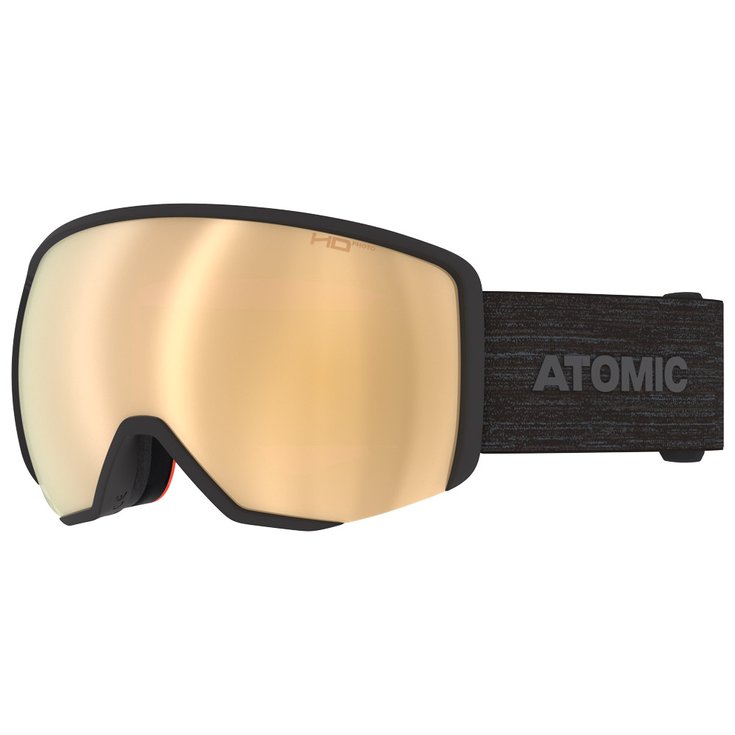Atomic Masque de Ski Revent L Hd Photo Black Amber Gold Hd Présentation