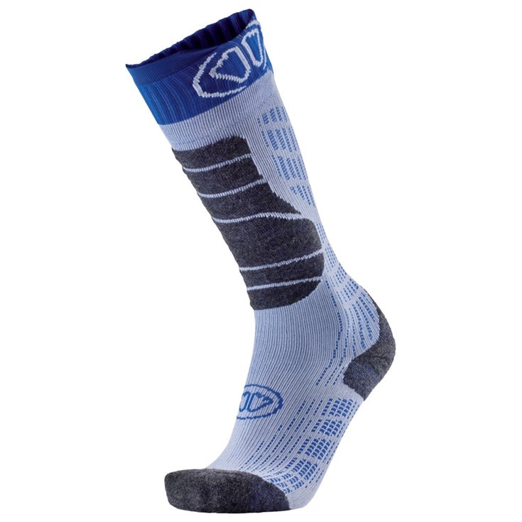 Sidas Chaussettes Ski Comfort Plus Blanc Bleu Présentation