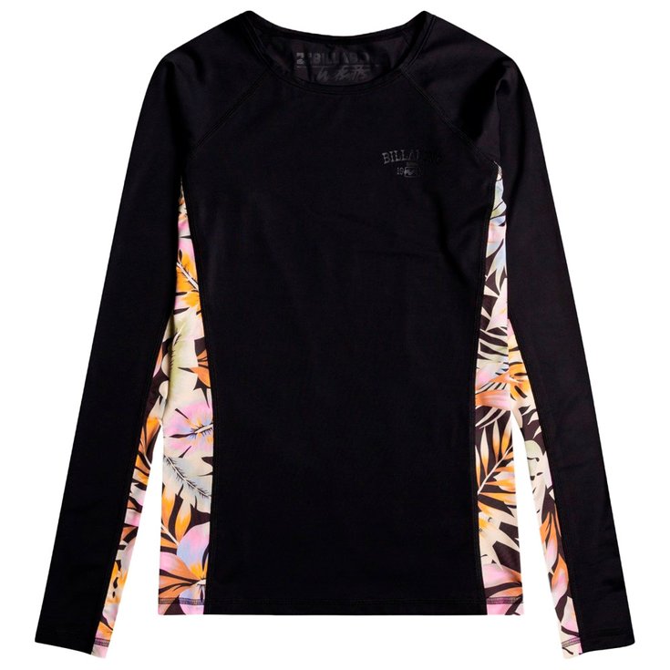 Billabong Top Manches Longues Surf Capsule Upf 50 Black Pebble Présentation