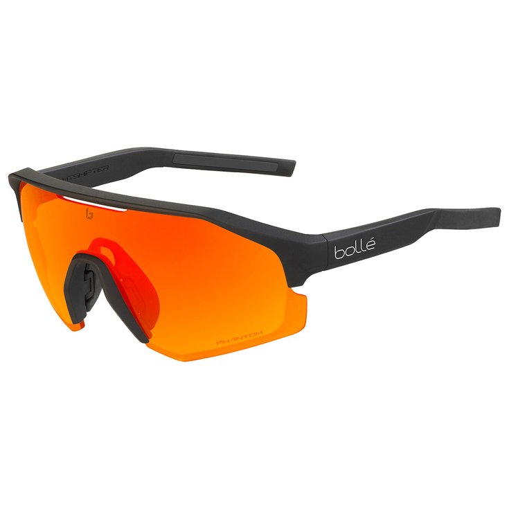 Bollé Lunettes de soleil Lightshifter Black Matte Phantom Brown Red Présentation