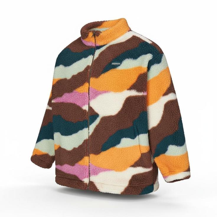 Picture Polaire Gypsi Zip Fleece Strates Print Présentation