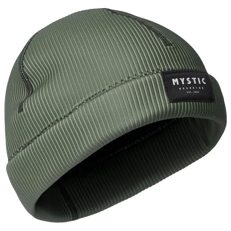 Mystic Bonnet Neoprene Beanie Neoprene 2Mm Black Dark Olive Présentation