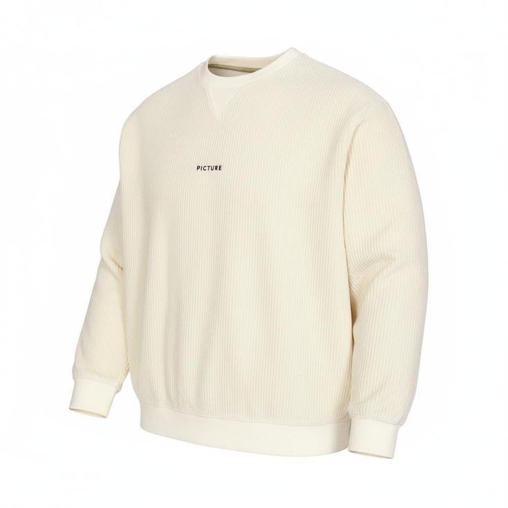 Picture Sweat Laikko Crew White Cap Gray Présentation