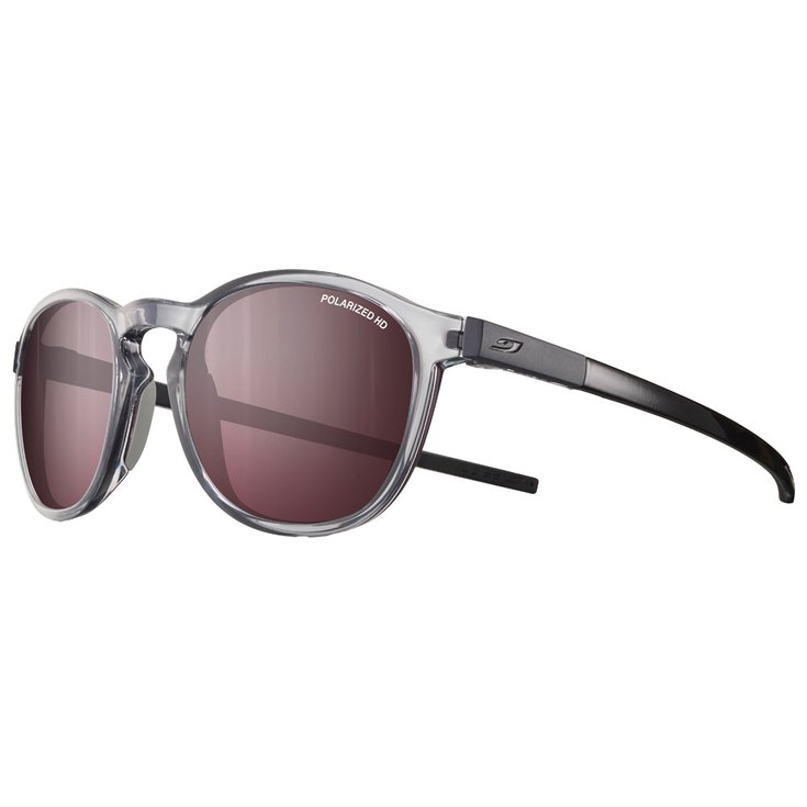 Julbo Lunettes de soleil Shine L Gris Translucide Brillant Noir Spectron Hd 3 Polarized Présentation