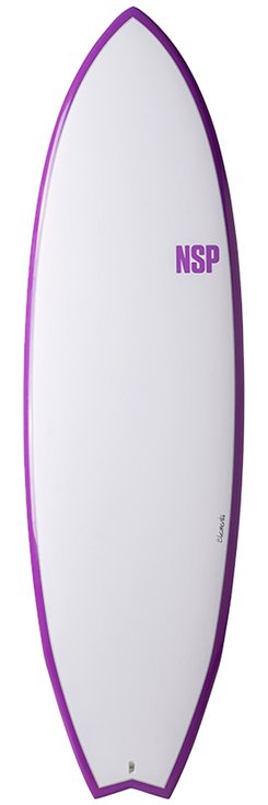 Nsp Board de Surf Elements Fish HDT Futures - Purple Dos