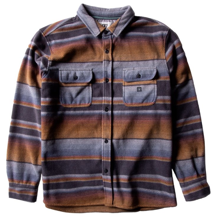 Vissla Chemise Eco-Zy Ls Polar Flannel Phantom Présentation