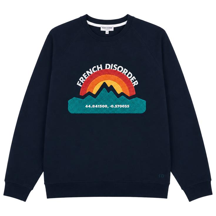 French Disorder Sweat Clyde Warmy Fd Dawn Broderie Bouclette Navy Présentation