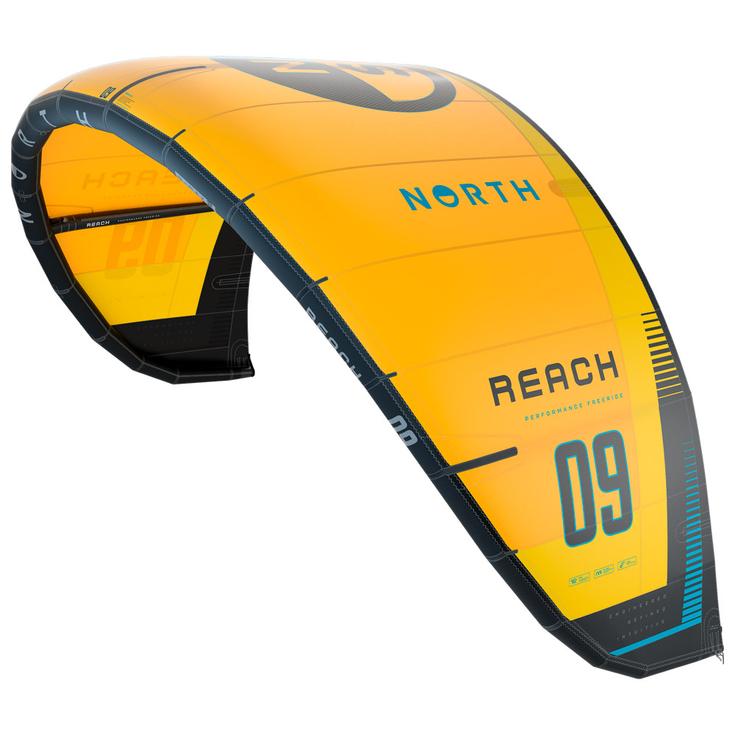 North Kiteboarding Aile de Kite Reach Sunset yellow Présentation