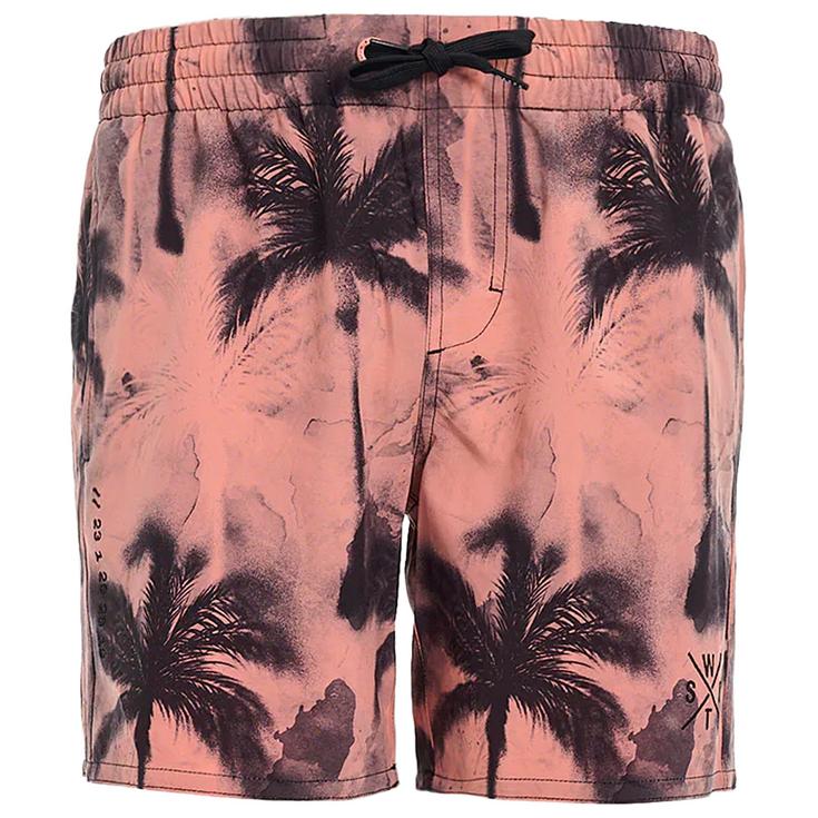 Watts Boardshort Rrainbow Waterpalm Terra Cotta Présentation