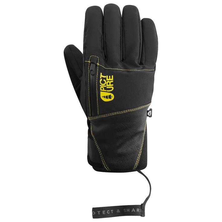 Picture Gant Madson Gloves Vibrant Yellow 