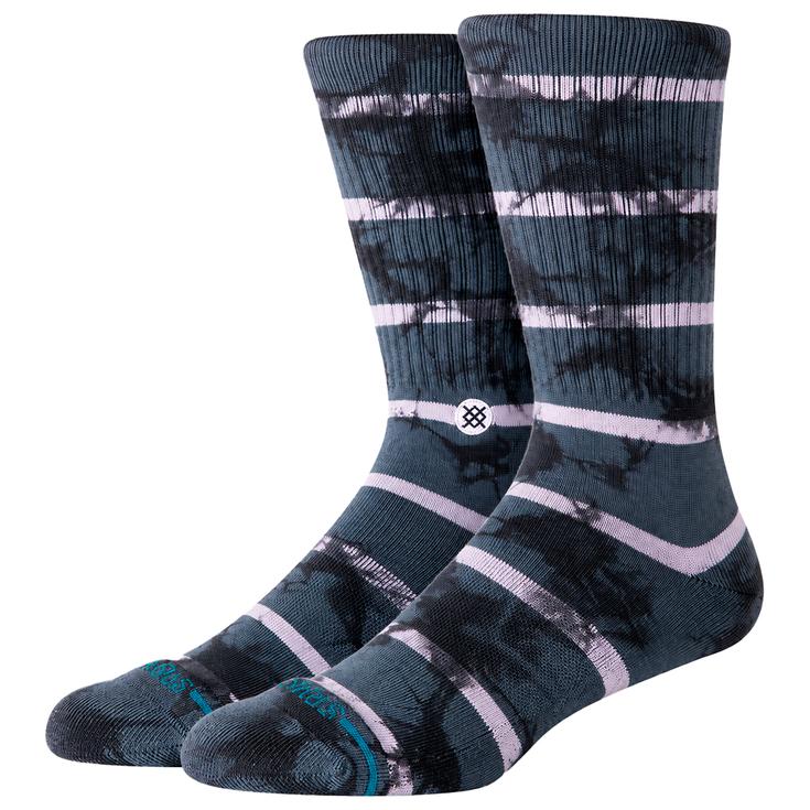 Stance Chaussettes Stripes Socks Mojo Crew Turbulence Présentation