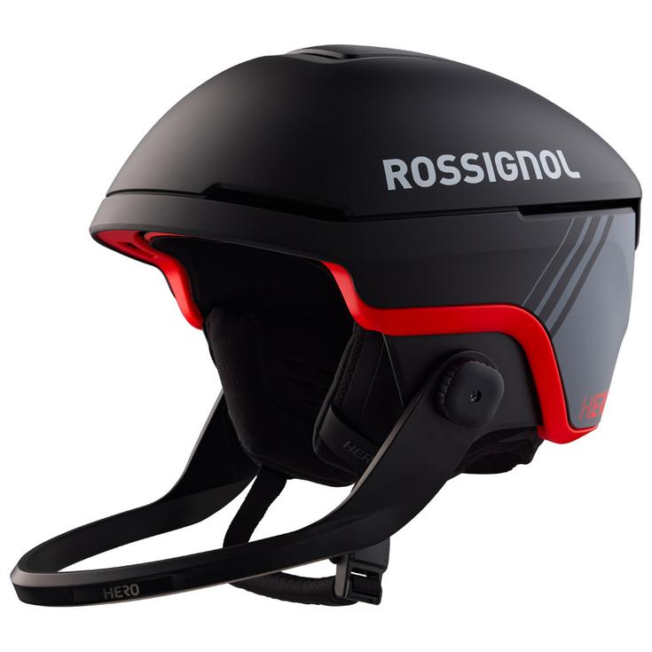 Rossignol Casque de ski Hero Slalom + Chinguard Black Présentation