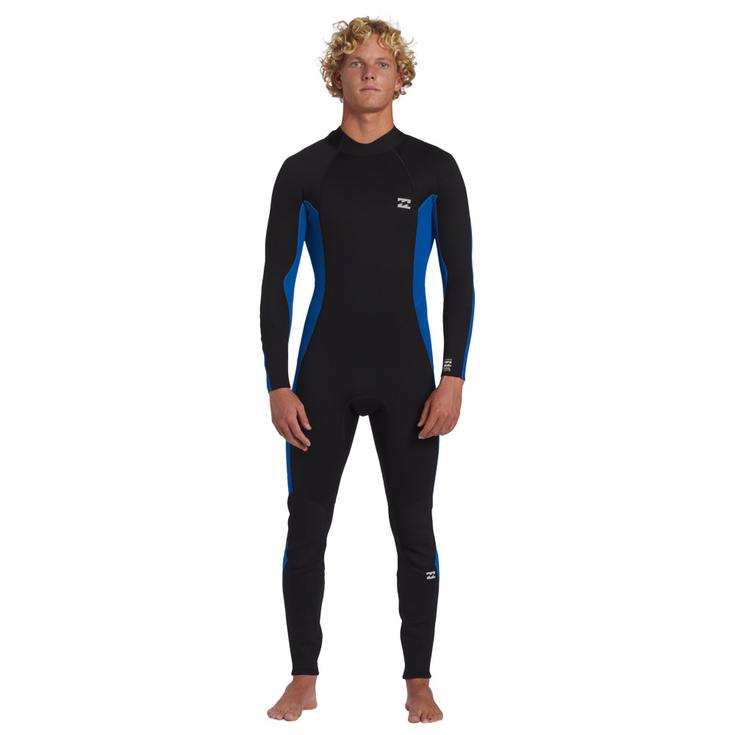 Billabong Combinaison Intégrale 3/2 Foil Back Zip Mid Blue Présentation