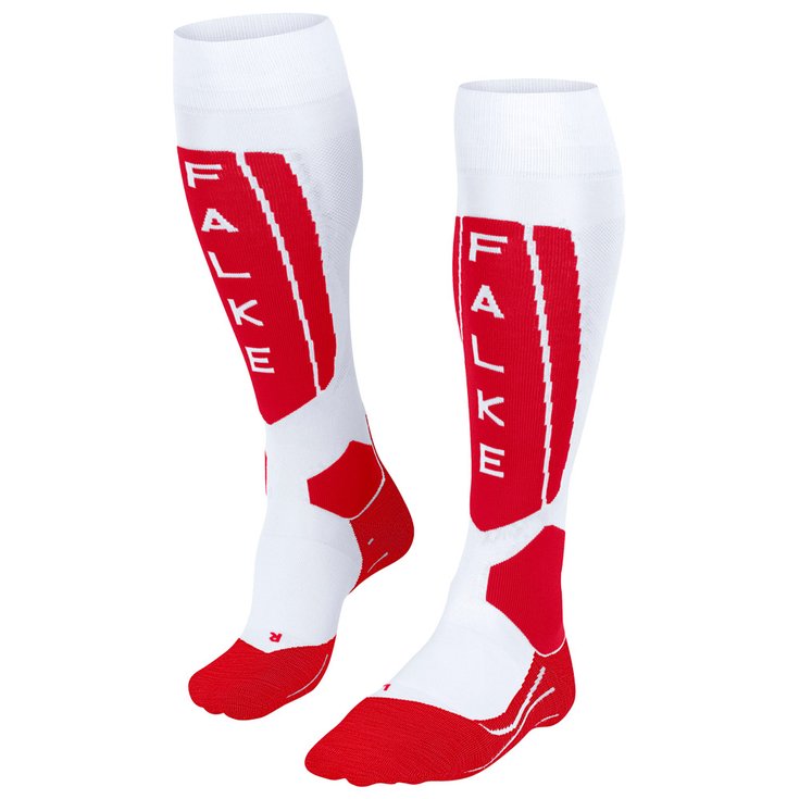 Falke Chaussettes Sk5 Expert Women White Red Présentation