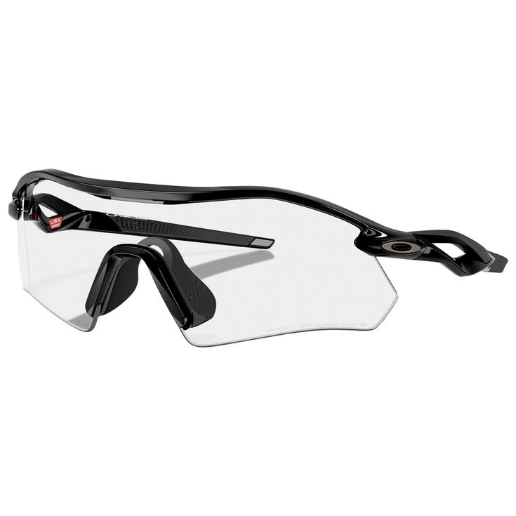 Oakley Lunettes de soleil Radar Plate Polished Black Clear To Black Iridium Photochromic Présentation