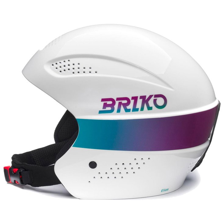Briko Casque Elias Shiny White Violet Bondi Blue Dos Briko Casque Elias Shiny White Violet Bondi Blue Dos
