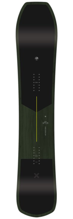 Arbor Planche Snowboard Carbon Coda Dos