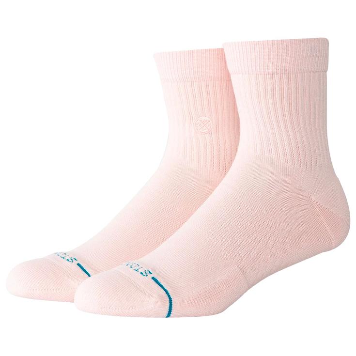 Stance Chaussettes Icon Quarter Socks Pink Présentation