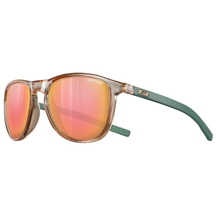 Julbo Lunettes de soleil Canyon Translucide Brillant Blush Vert Spectron 3 Présentation