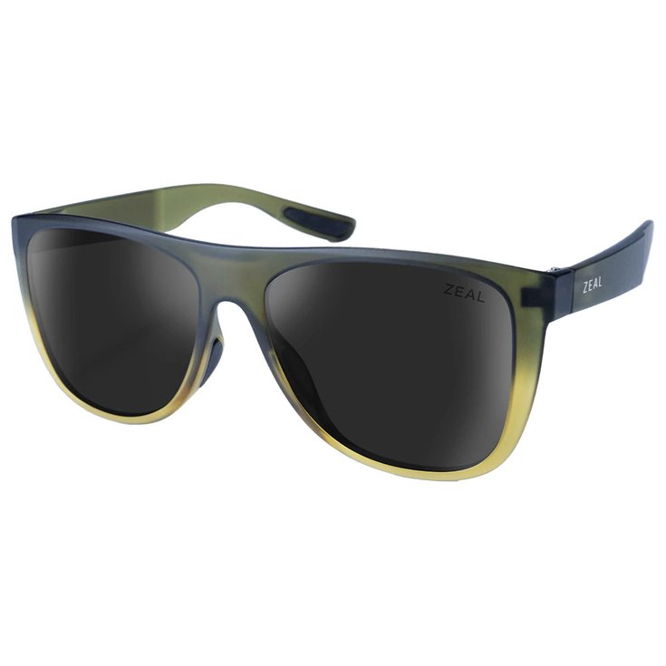 Zeal Lunettes de soleil Minturn Olive Green Ellume Polarized Dark Grey Présentation