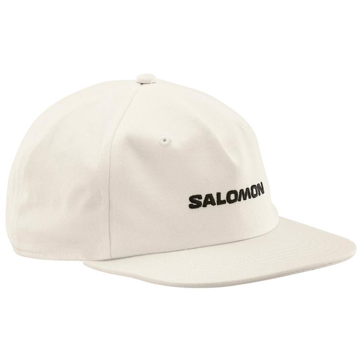 Salomon Casquettes Logo Flat Cap Whisper White Présentation