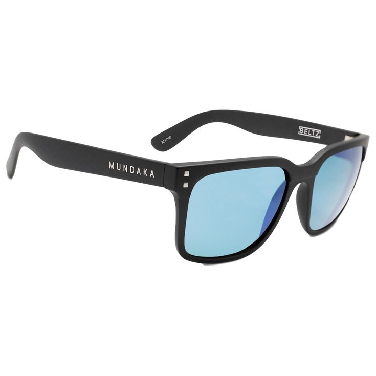Mundaka Optic Lunettes de soleil Beltz Mat Black Smoke Ic Polarized Blue Revo Présentation