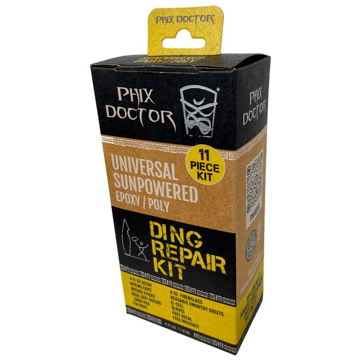 Phix Doctor Kit réparation résine Epoxy & Polyester Kit - 2.5 Oz - Sunpowered Présentation