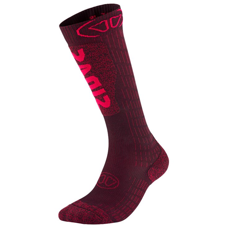 Sidas Chaussettes Ski Expert Women Burgundy Présentation