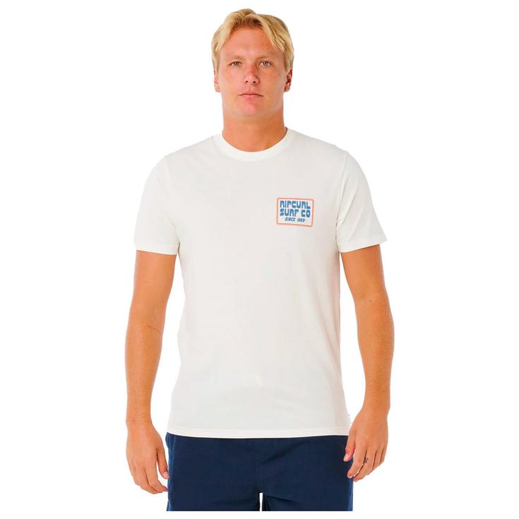 Rip Curl Tee-shirt Pacific Rinse Sunrise Bone Présentation