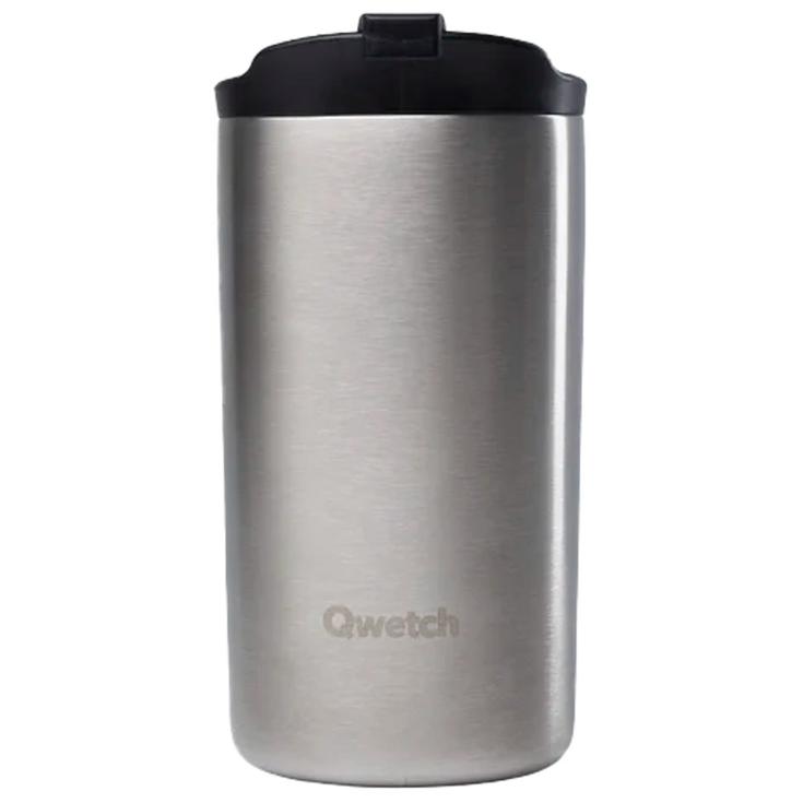 Qwetch Mug Travel Mug 350 ml Inox Brossé Présentation
